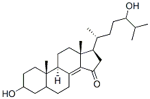 3,24-dihydroxycholest-8(14)-en-15-one Struktur