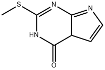 2-(METHYLTHIO)-7H-PYRROLO[2,3-D]PYRIMIDIN-4-OL Struktur