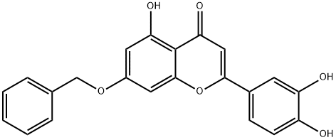 2-(3,4-Dihydroxyphenyl)-5-hydroxy-7-(phenylMethoxy)-4H-1-benzopyran-4-one Struktur