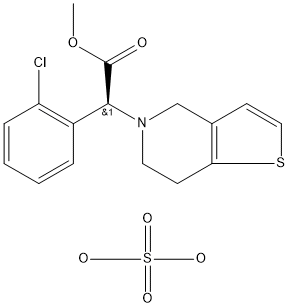 Clopidogrel Bisulfate Struktur