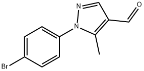 1-(4-BroMophenyl)-5-Methyl-1H-pyrazole-4-carboxaldehyde Struktur