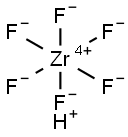 Hexafluorozirconic acid Structure