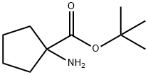 Cyclopentanecarboxylic acid, 1-amino-, 1,1-dimethylethyl ester (9CI) Struktur