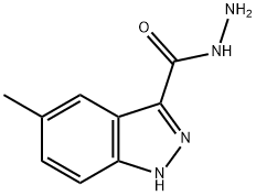 5-METHYL-1H-INDAZOLE-3-CARBOXYLIC ACID HYDRAZIDE Struktur