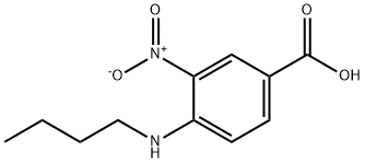 4-BUTYLAMINO-3-NITRO-BENZOIC ACID Struktur