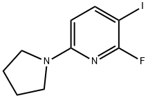 2-Fluoro-3-iodo-6-(pyrrolidin-1-yl)pyridine Struktur