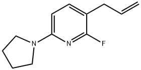 3-Allyl-2-fluoro-6-(pyrrolidin-1-yl)pyridine Struktur