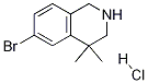 6-broMo-4,4-diMethyl-1,2,3,4-tetrahydroisoquinoline hydrochloride Struktur