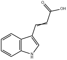 3-吲哚丙烯酸, 1204-06-4, 結(jié)構(gòu)式