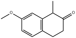 1-甲基-7-甲氧基-2-萘滿酮 結(jié)構(gòu)式