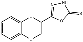 5-(2,3-DIHYDRO-BENZO[1,4]DIOXIN-2-YL)-[1,3,4]OXADIAZOLE-2-THIOL Struktur