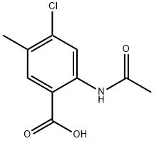 2-acetaMido-4-chloro-5-Methylbenzoic acid Struktur