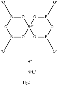 AMMONIUM PENTABORATE TETRAHYDRATE Struktur