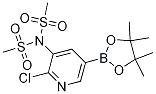 N-[2-chloro-5-(tetraMethyl-1,3,2-dioxaborolan-2-
yl)pyridin-3-yl]-N-
MethanesulfonylMethanesulfonaMide Struktur