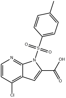 1H-Pyrrolo[2,3-b]pyridine-2-carboxylic acid, 4-chloro-1-[(4-Methylphenyl)sulfonyl] Struktur