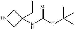 Carbamic acid, N-(3-ethyl-3-azetidinyl)-, 1,1-dimethylethyl ester Struktur