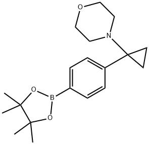 Morpholine, 4-[1-[4-(4,4,5,5-tetraMethyl-1,3,2-dioxaborolan-2-yl)phenyl]cyclopropyl]- Struktur