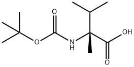 (S)-2-(tert-butoxycarbonylamino)-2,3-dimethylbutanoic acid Struktur