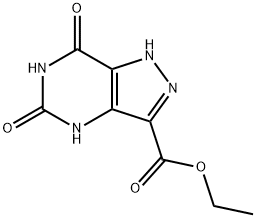 1H-Pyrazolo[4,3-d]pyriMidine-3-carboxylic acid, 4,5,6,7-tetrahydro-5,7-dioxo-, ethyl ester Struktur