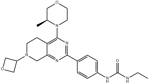 N-Ethyl-N'-[4-[5,6,7,8-tetrahydro-4-[(3S)-3-methyl-4-morpholinyl]-7-(3-oxetanyl)pyrido[3,4-d]pyrimidin-2-yl]phenyl]urea