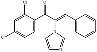 2-Propen-1-one,  1-(2,4-dichlorophenyl)-2-(1H-imidazol-1-yl)-3-phenyl-,  (Z)-  (9CI) Struktur