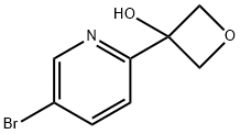 3-(5-BroMo-2-pyridinyl)-3-oxetanol Struktur