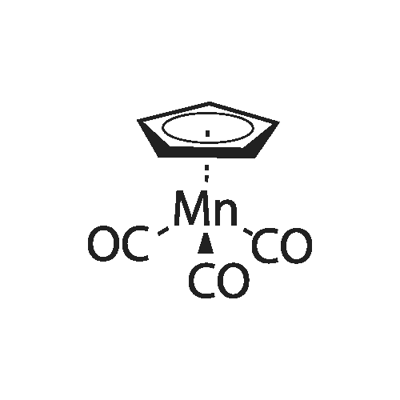 CYCLOPENTADIENYLMANGANESE TRICARBONYL Struktur