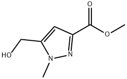 Methyl 5-hydroxymethyl-1-methyl-1H-pyrazole-3-carboxylate Struktur