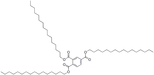 1,2,4-Benzenetricarboxylic acid trihexadecyl ester Struktur