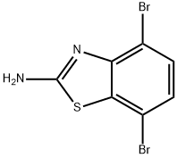 2-BenzothiazolaMine, 4,7-dibroMo- Struktur