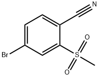 5-Bromo-2-cyanophenyl methyl sulphone Struktur