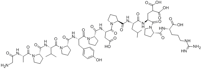 GLY-ALA-PRO-VAL-PRO-TYR-PRO-ASP-PRO-LEU-GLU-PRO-ARG, 120944-72-1, 結(jié)構(gòu)式