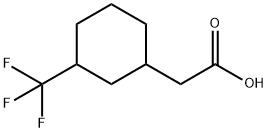 3-(TRIFLUOROMETHYL)CYCLOHEXYLACETIC ACID Struktur