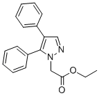 4,5-DIPHENYL-1-(ETHOXYCARBONYLMETHYL)-PYRAZOLE Struktur