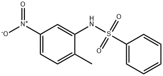 N-(2-methyl-5-nitro-phenyl)benzenesulfonamide Struktur