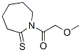 2H-Azepine-2-thione,  hexahydro-1-(methoxyacetyl)-  (9CI) Struktur