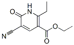 ethyl 5-cyano-2-ethyl-1,6-dihydro-6-oxo-3-pyridinecarboxylate Struktur