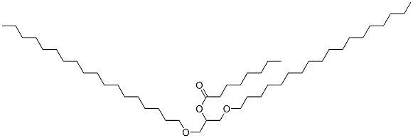 2-Octanoyl-1,3-Distearin-octanoic-1-13C Struktur