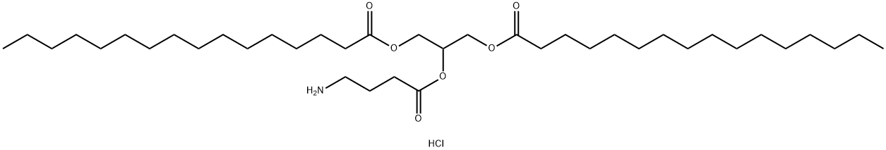 1,3-dipalmitoyl-2-(4-aminobutyryl)glycerol Struktur