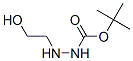 Hydrazinecarboxylic acid, 2-(2-hydroxyethyl)-, 1,1-dimethylethyl ester (9CI) Struktur