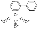 Biphenylchromium tricarbonyl Struktur