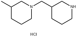 3-Methyl-1-(3-piperidinylmethyl)piperidinedihydrochloride Struktur