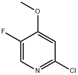 2-chloro-5-fluoro-4-Methoxypyridine Struktur