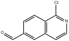 1-Chloro-6-formylisoquinoline, 1-Chloro-6-formyl-2-azanaphthalene Struktur