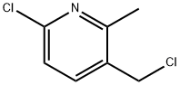 6-CHLORO-3-(CHLOROMETHYL)-2-METHYLPYRIDINE Struktur