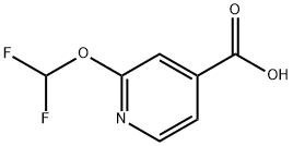 2-(difluoroMethoxy)isonicotinic acid Struktur