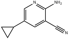 2-aMino-5-cyclopropylnicotinonitrile Struktur