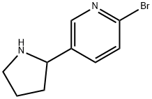 2-broMo-5-(pyrrolidin-2-yl)pyridine Struktur