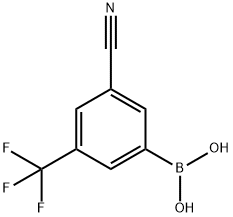 (3-Cyano-5-(trifluoroMethyl)phenyl)boronic acid Struktur