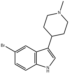 5-BROMO-3-(1-METHYL-4-PIPERIDINYL)INDOLE Struktur